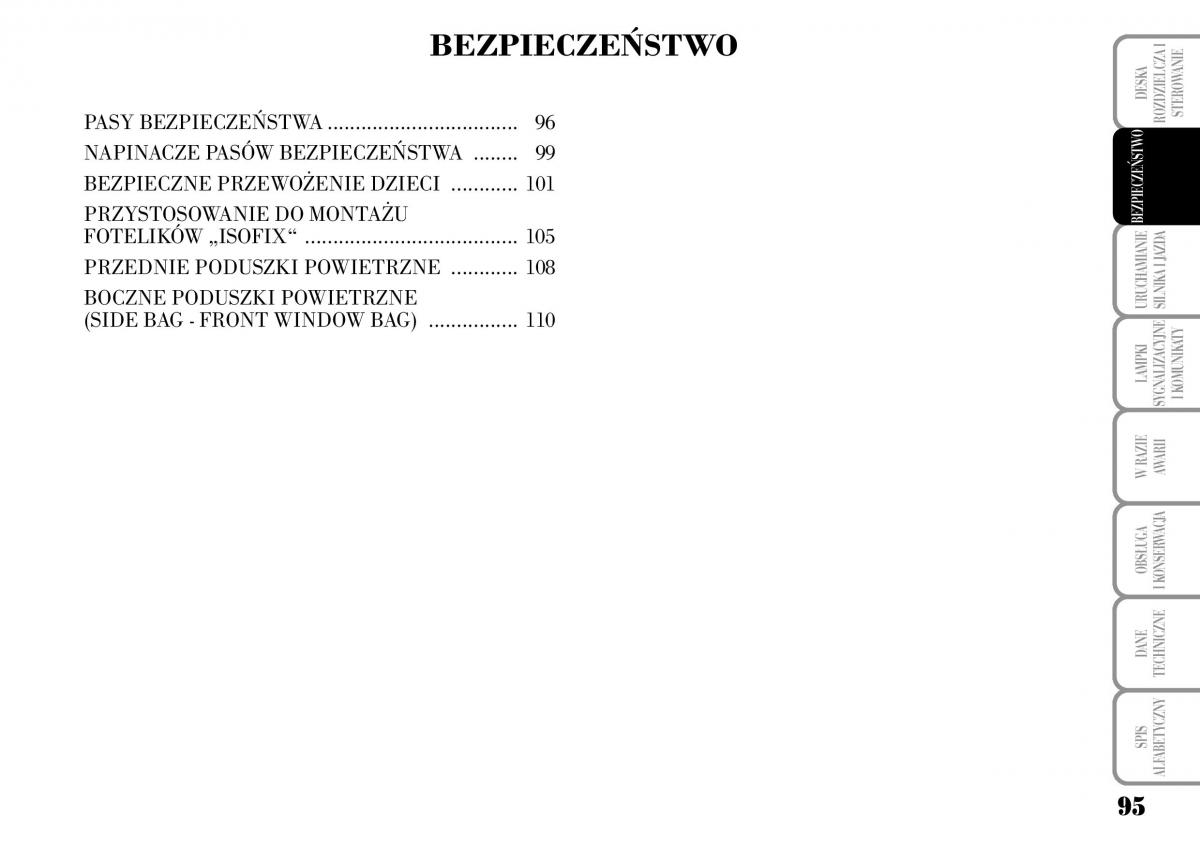 Lancia Musa instrukcja obslugi / page 97