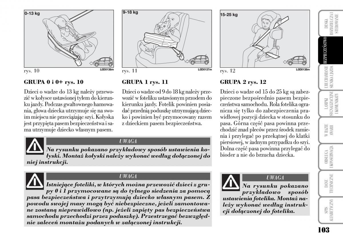 Lancia Musa instrukcja obslugi / page 105