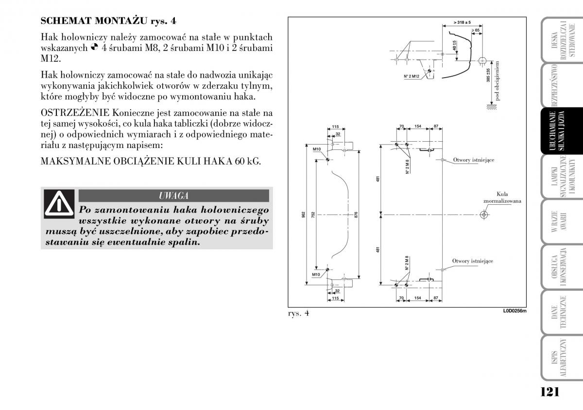 Lancia Musa instrukcja obslugi / page 123