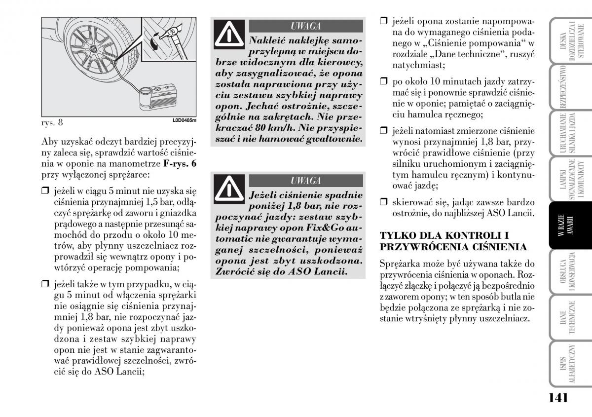 Lancia Musa instrukcja obslugi / page 143