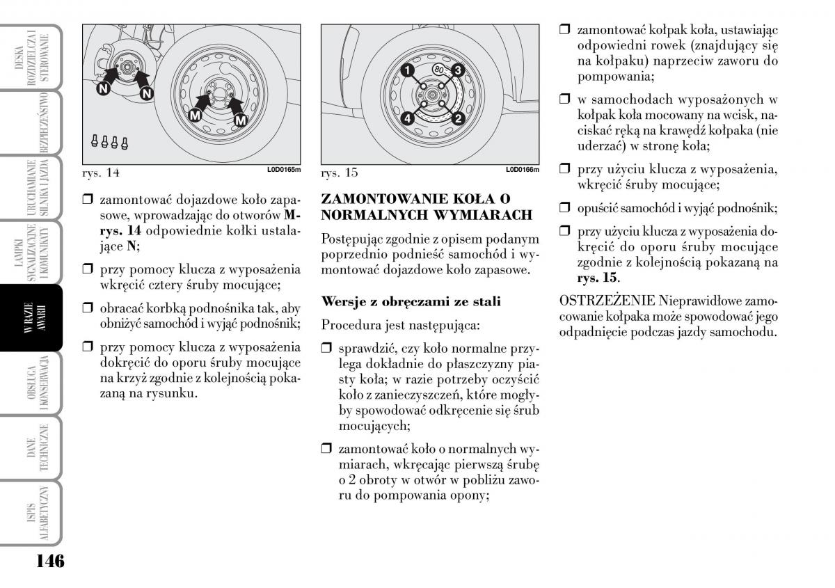 Lancia Musa instrukcja obslugi / page 148