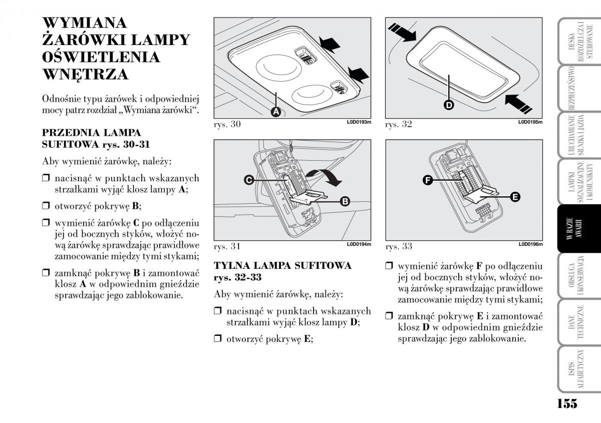 Lancia Musa instrukcja obslugi / page 157