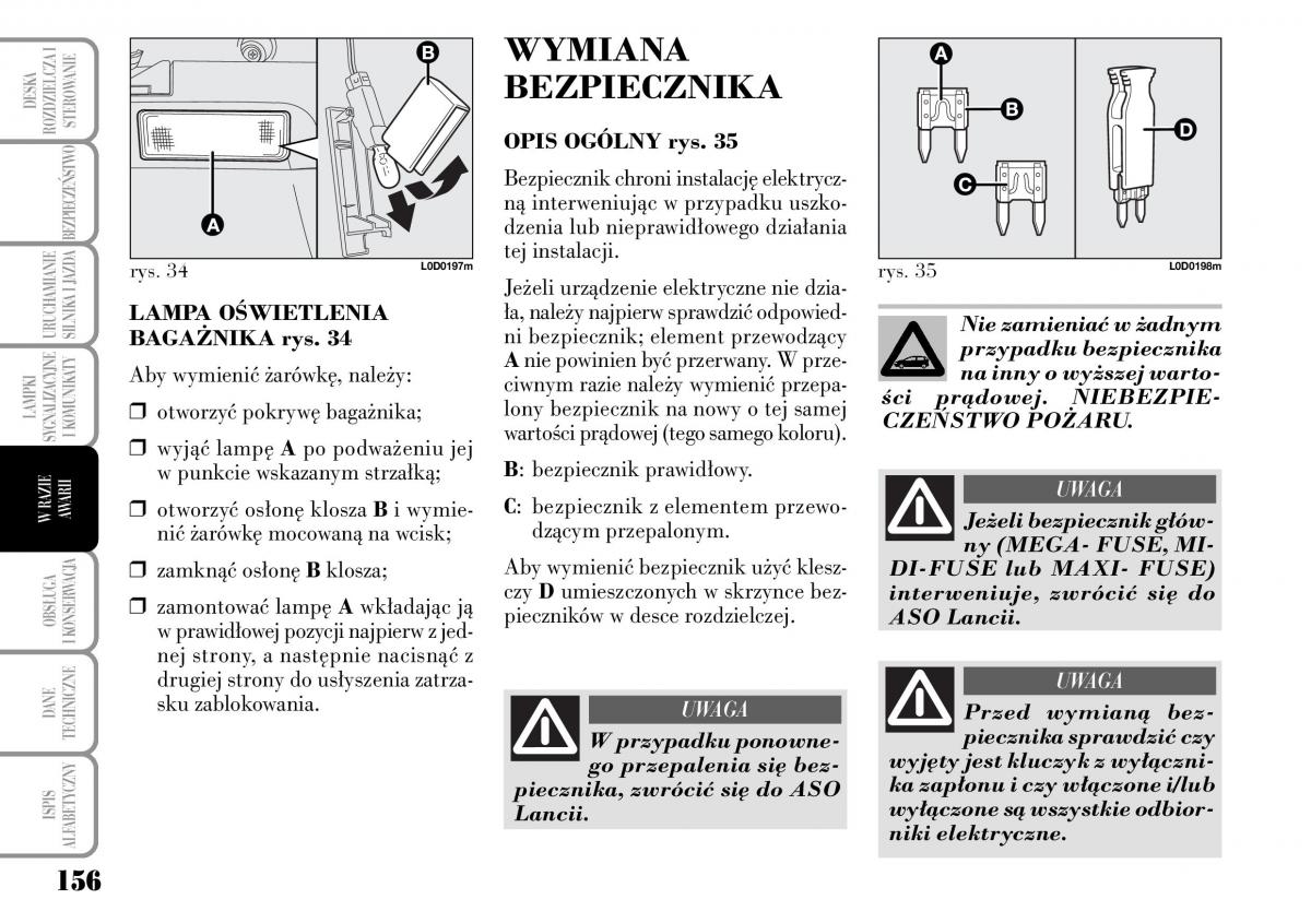 Lancia Musa instrukcja obslugi / page 158