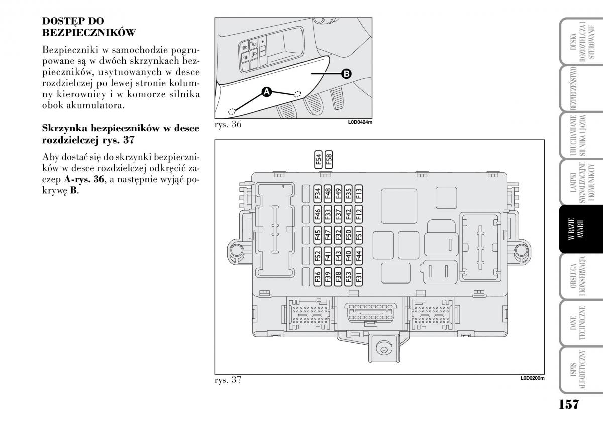 Lancia Musa instrukcja obslugi / page 159