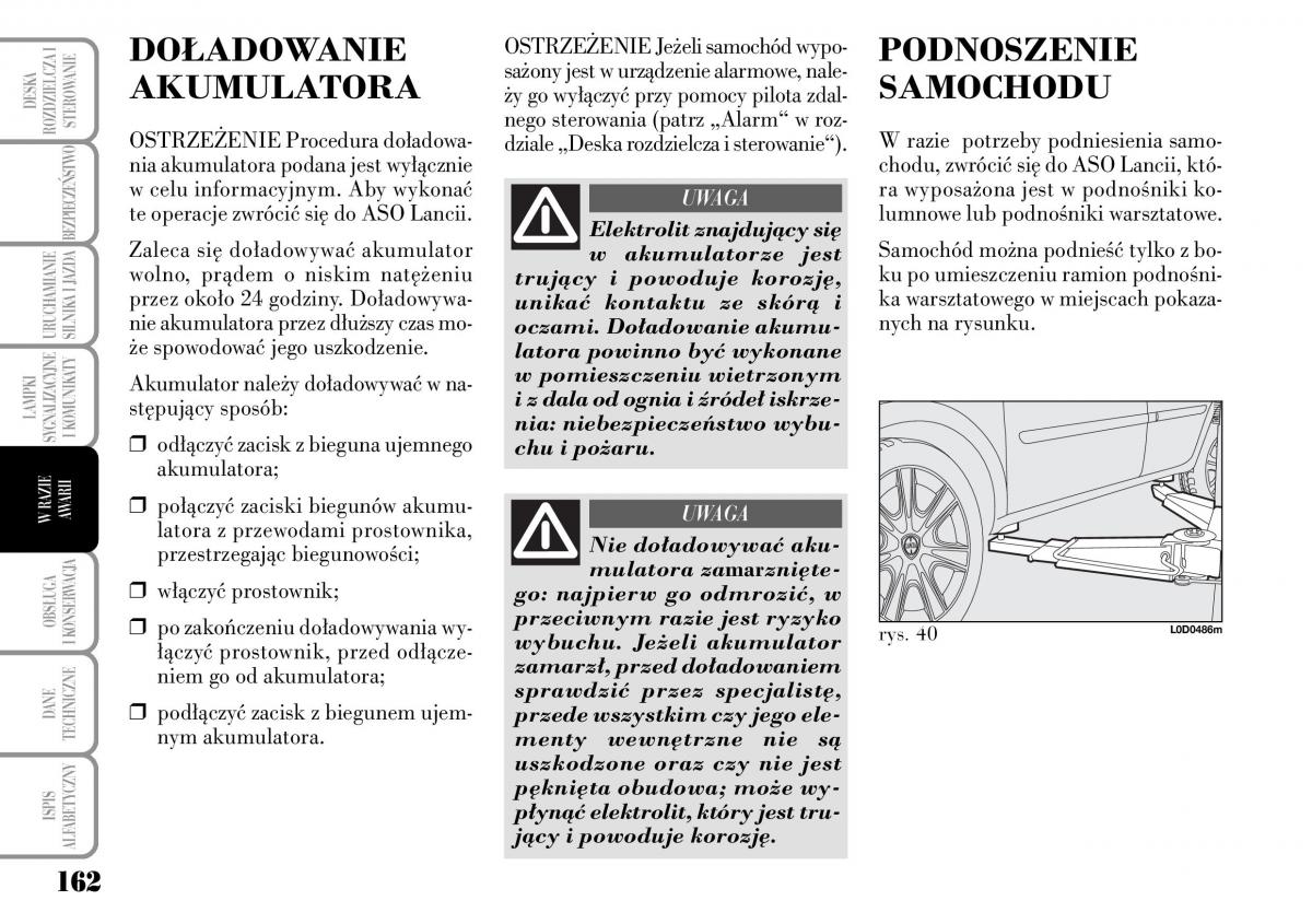 Lancia Musa instrukcja obslugi / page 164