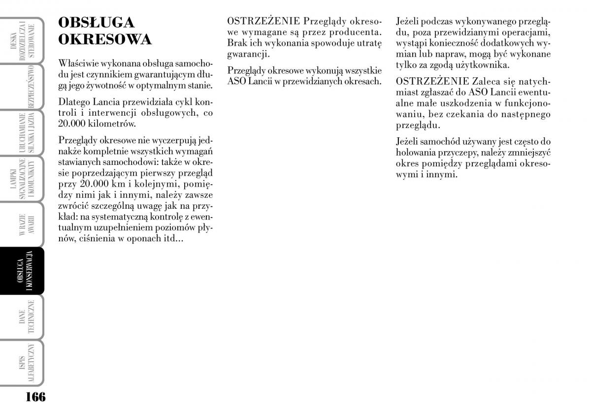 Lancia Musa instrukcja obslugi / page 168