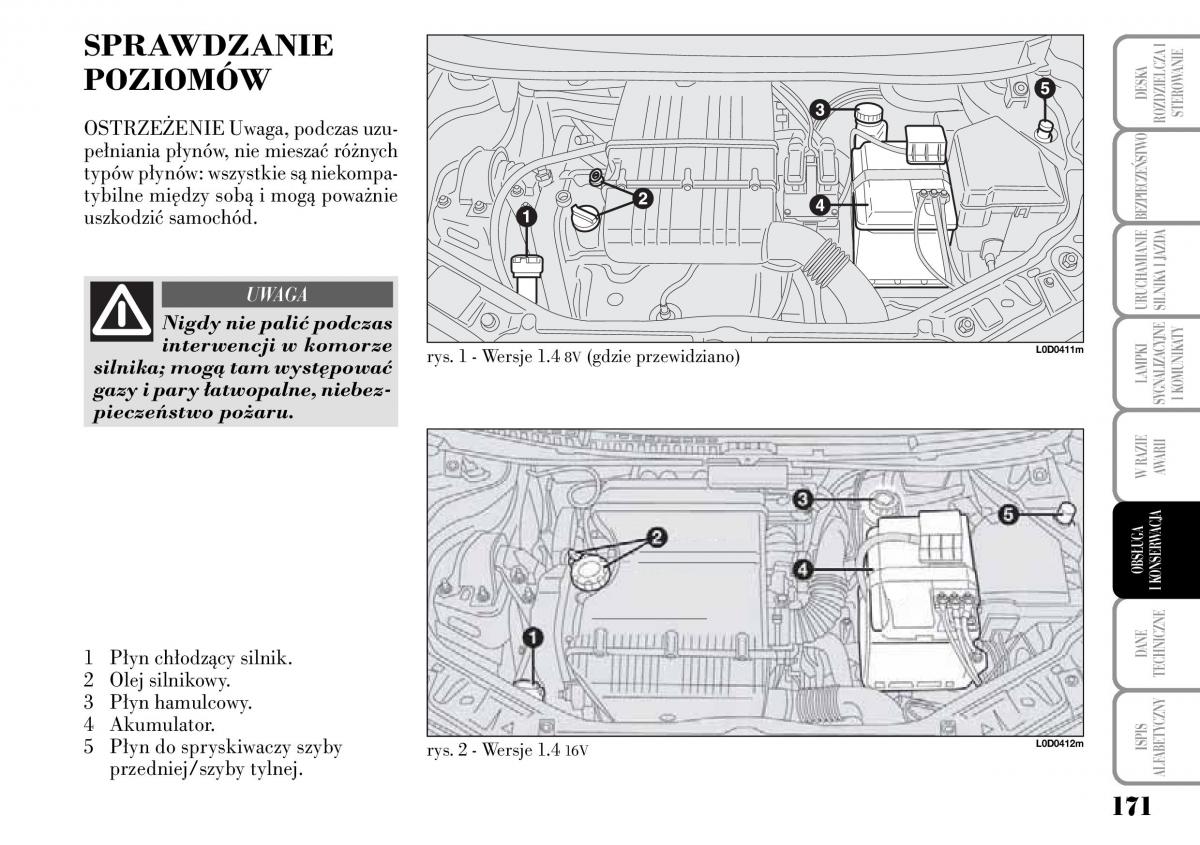 Lancia Musa instrukcja obslugi / page 173