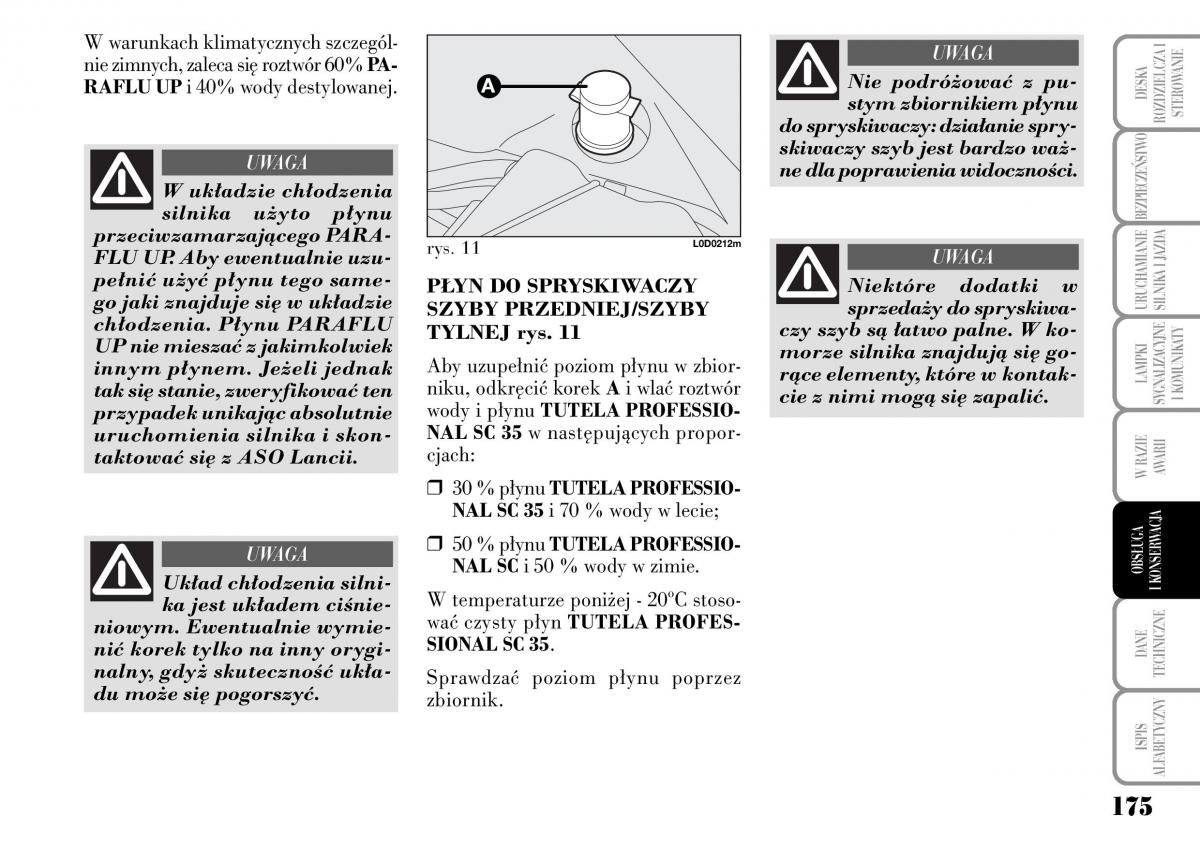 Lancia Musa instrukcja obslugi / page 177