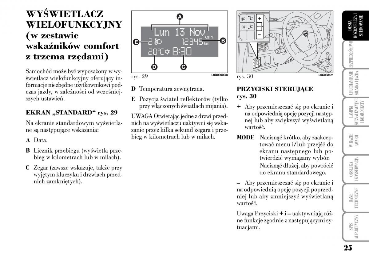 Lancia Musa instrukcja obslugi / page 27