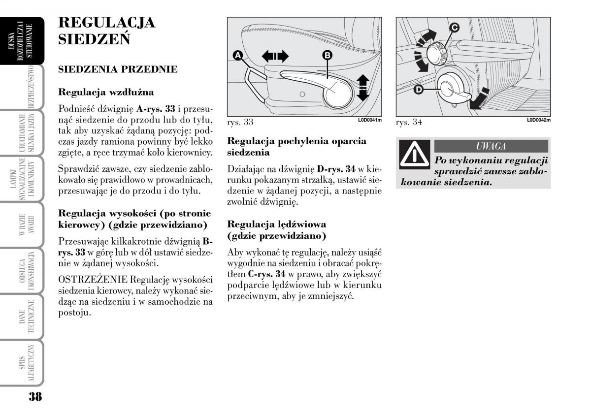 Lancia Musa instrukcja obslugi / page 40