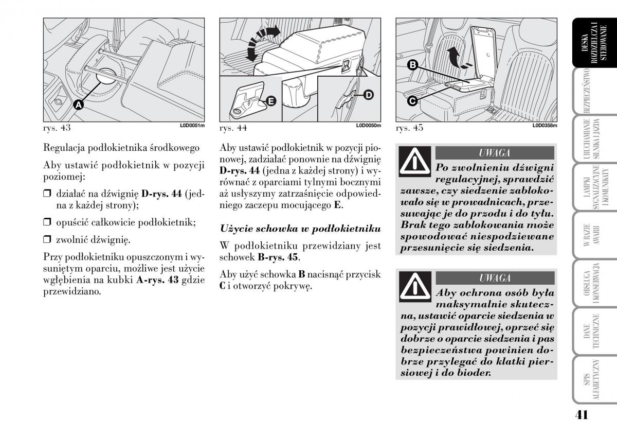 Lancia Musa instrukcja obslugi / page 43