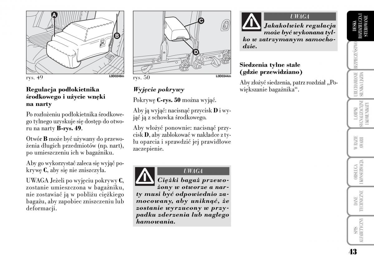 Lancia Musa instrukcja obslugi / page 45