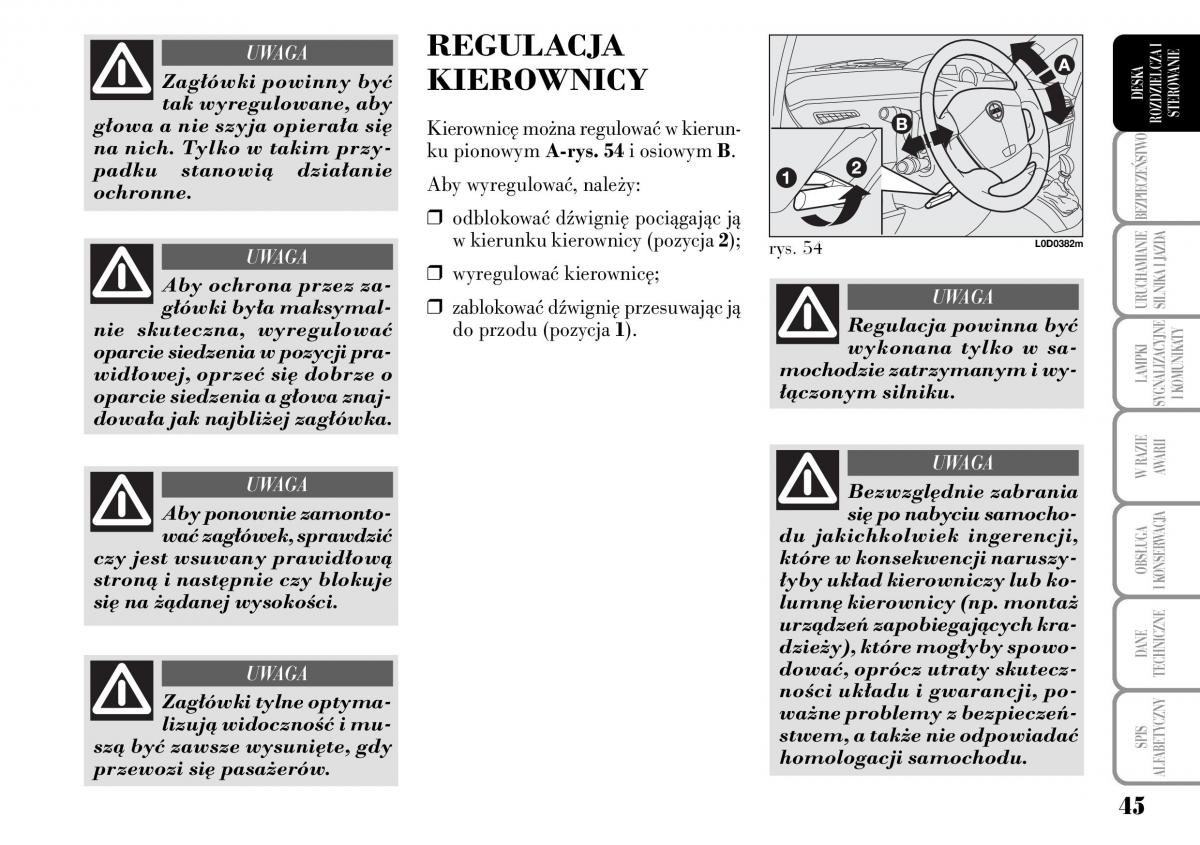 Lancia Musa instrukcja obslugi / page 47