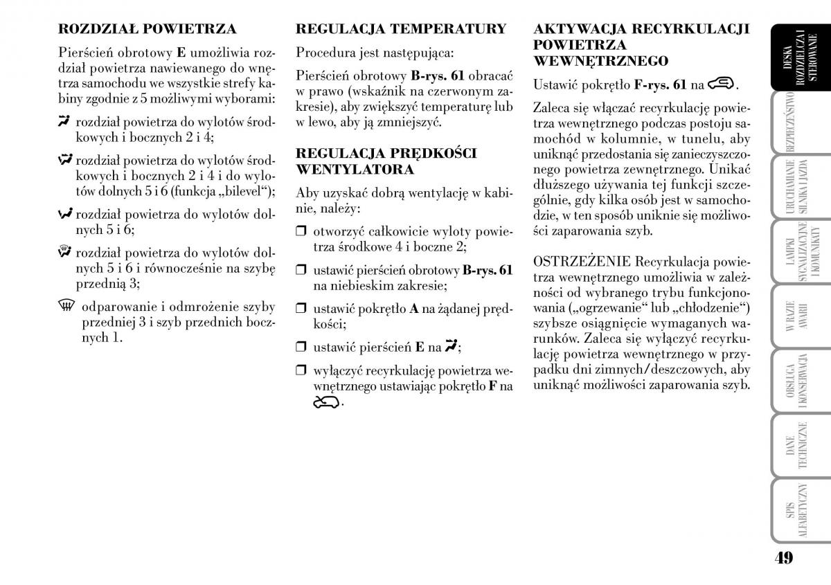 Lancia Musa instrukcja obslugi / page 51