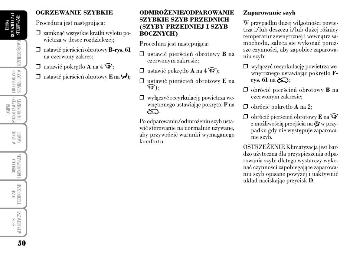 Lancia Musa instrukcja obslugi / page 52