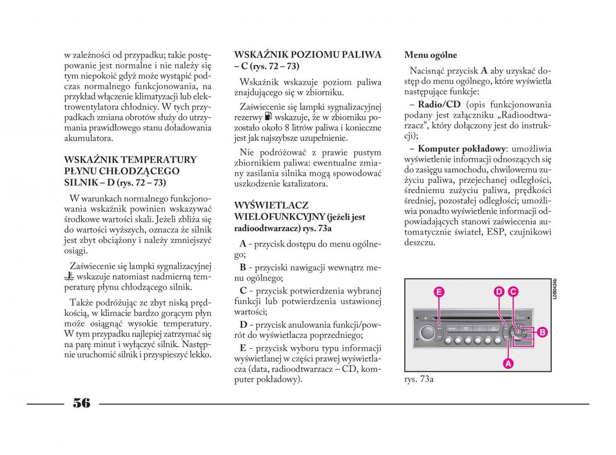 Lancia Phedra instrukcja obslugi / page 57