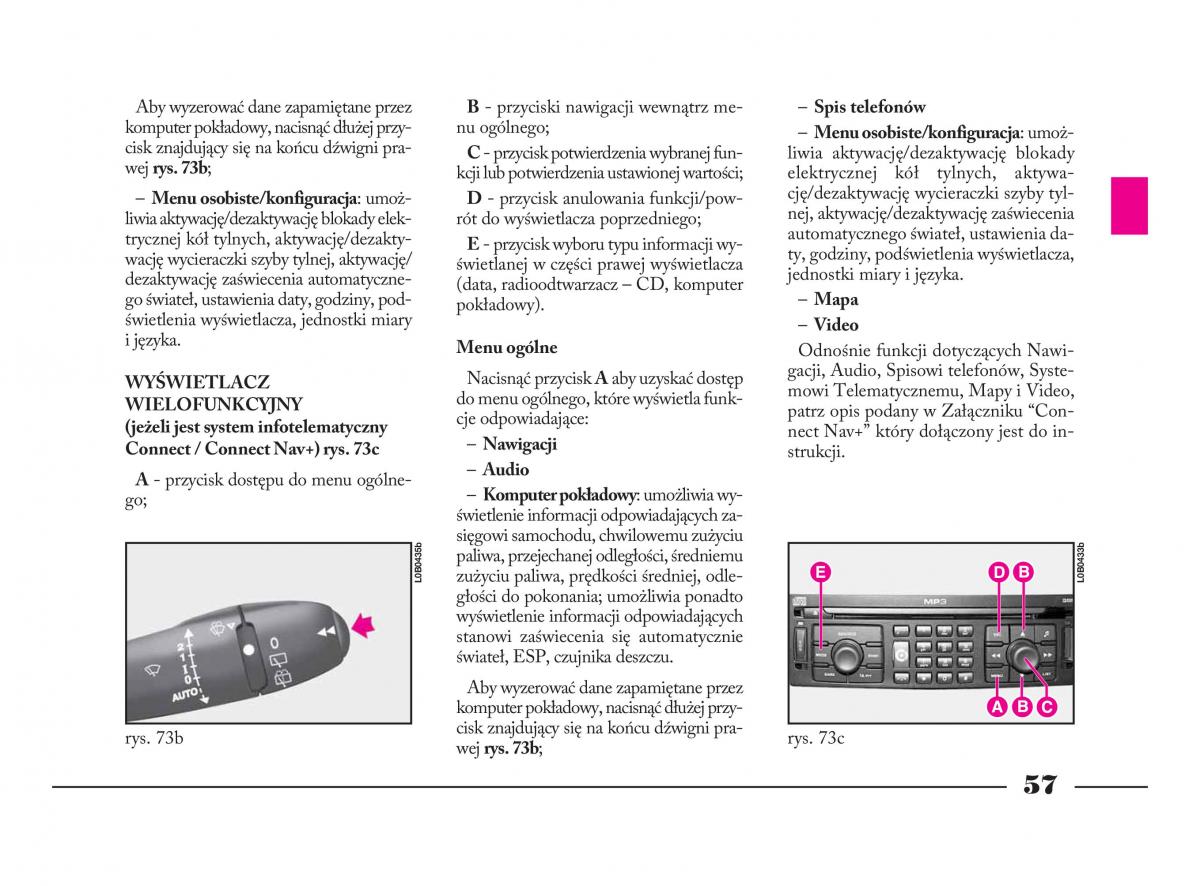 Lancia Phedra instrukcja obslugi / page 58