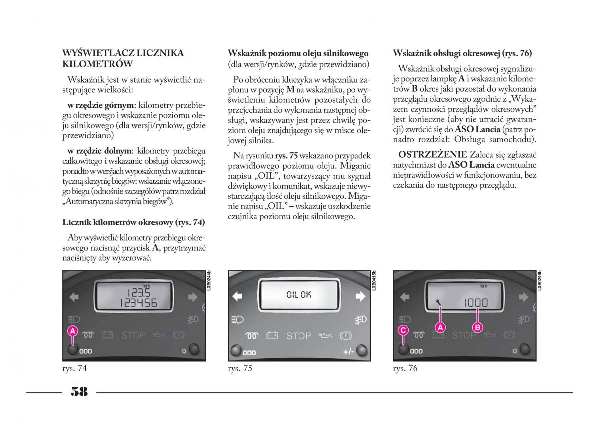 Lancia Phedra instrukcja obslugi / page 59
