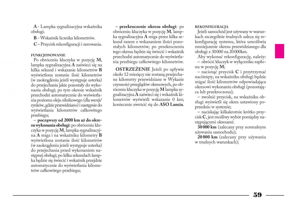 Lancia Phedra instrukcja obslugi / page 60