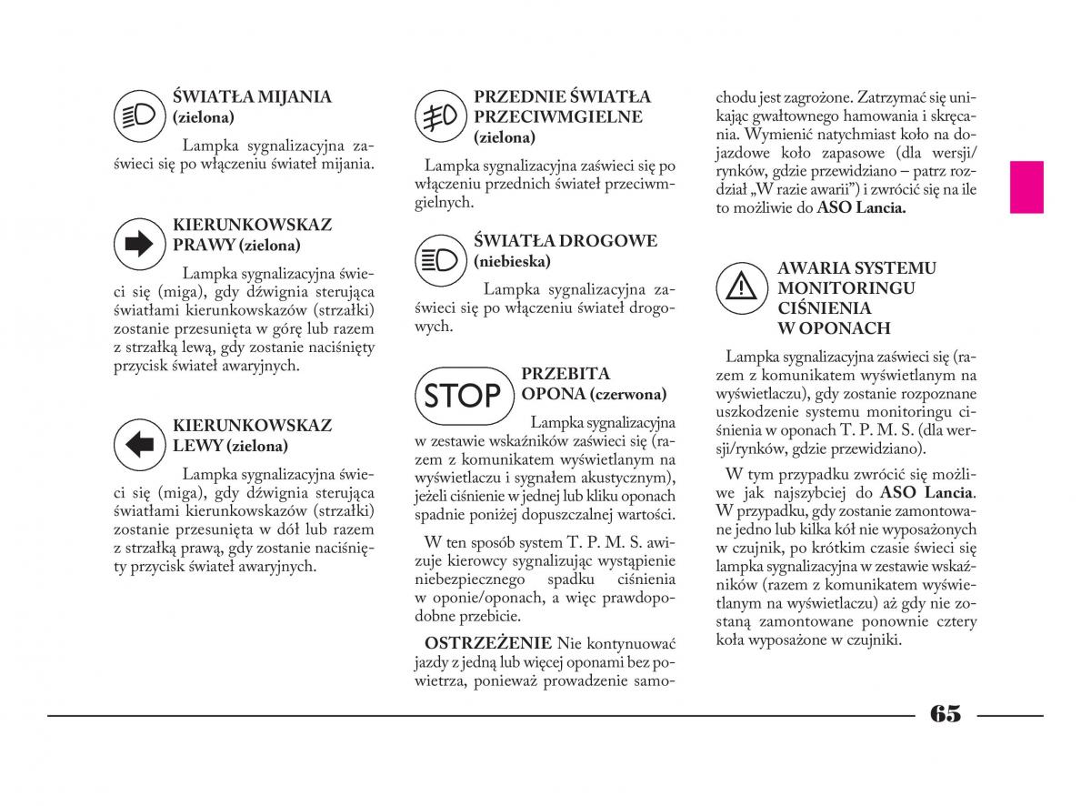 Lancia Phedra instrukcja obslugi / page 66