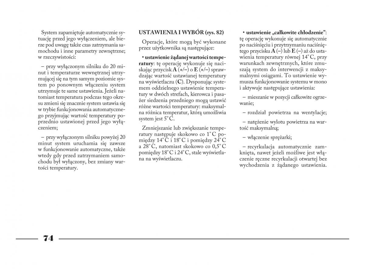 Lancia Phedra instrukcja obslugi / page 75