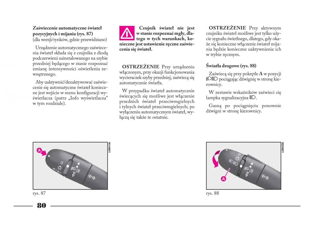 Lancia Phedra instrukcja obslugi / page 81