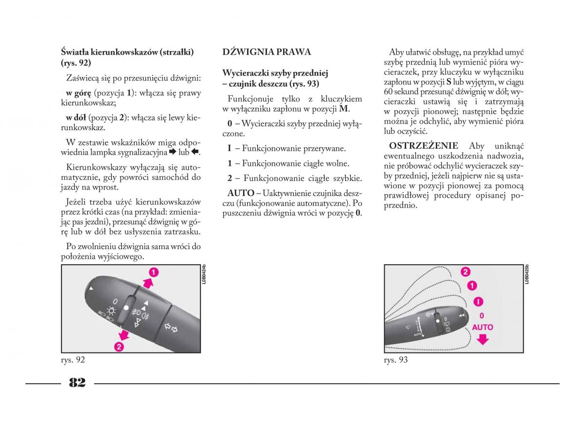 Lancia Phedra instrukcja obslugi / page 83