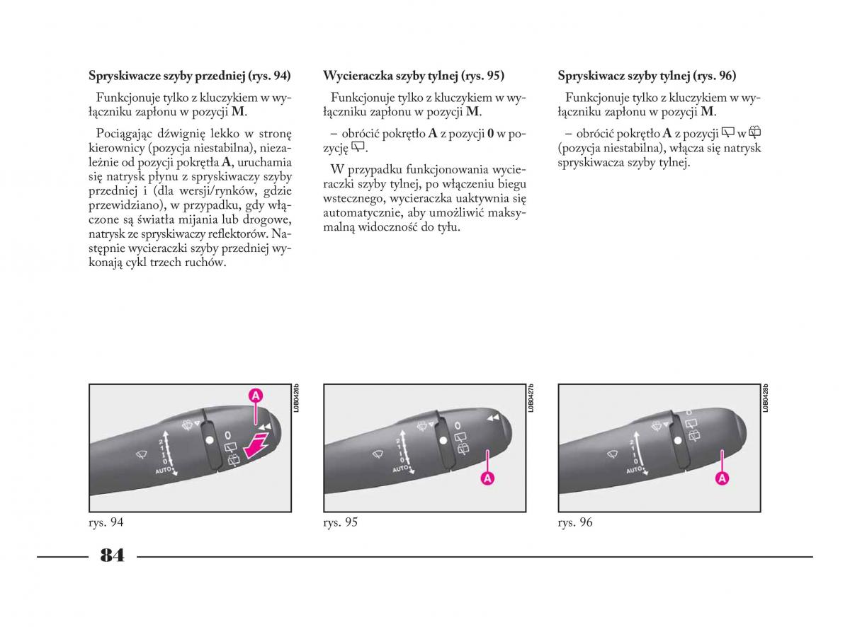 Lancia Phedra instrukcja obslugi / page 85