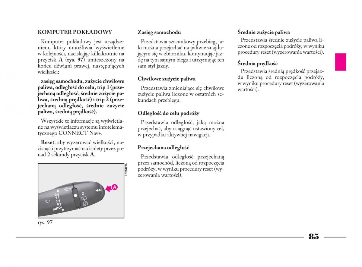 Lancia Phedra instrukcja obslugi / page 86