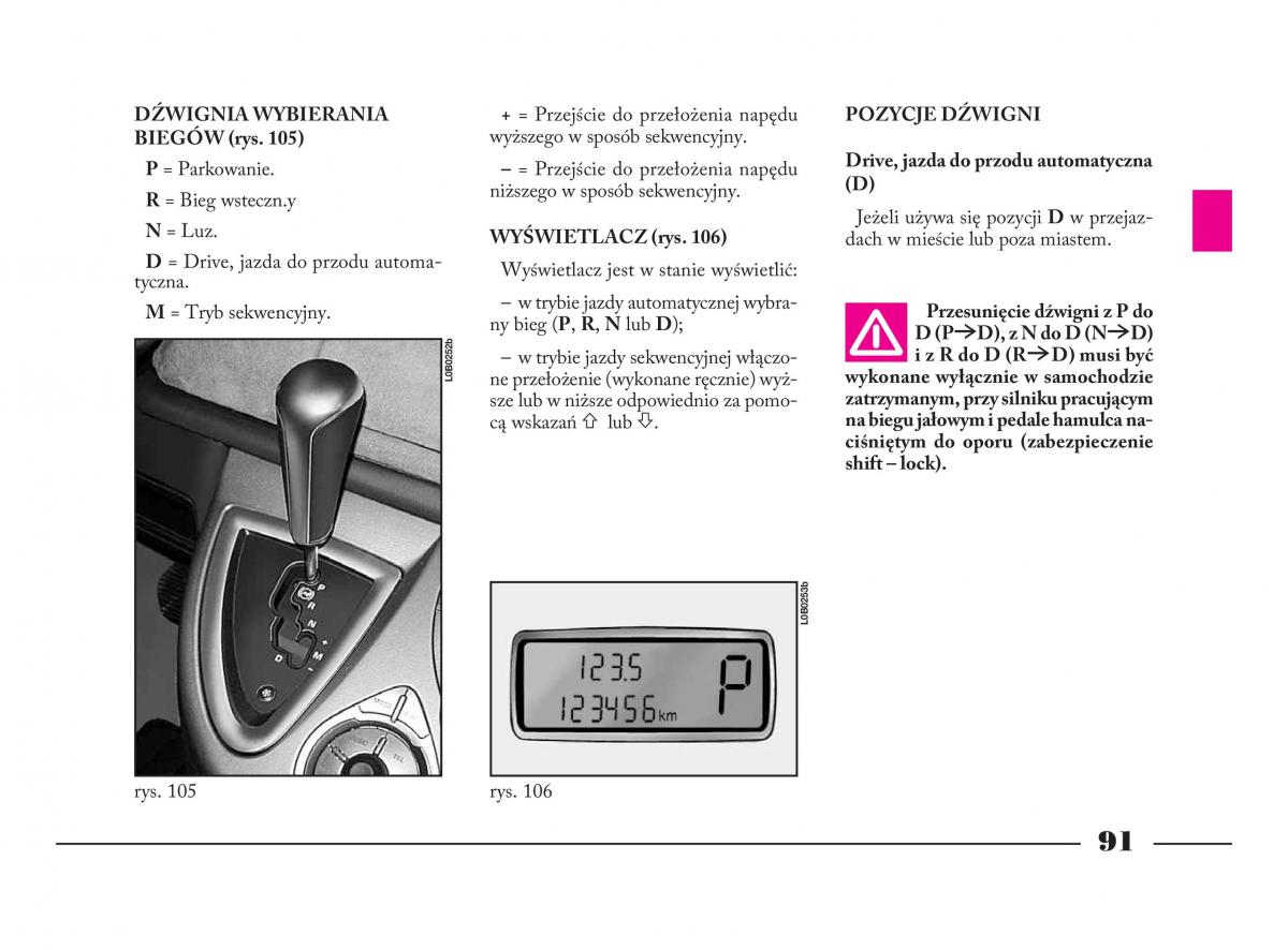 Lancia Phedra instrukcja obslugi / page 92