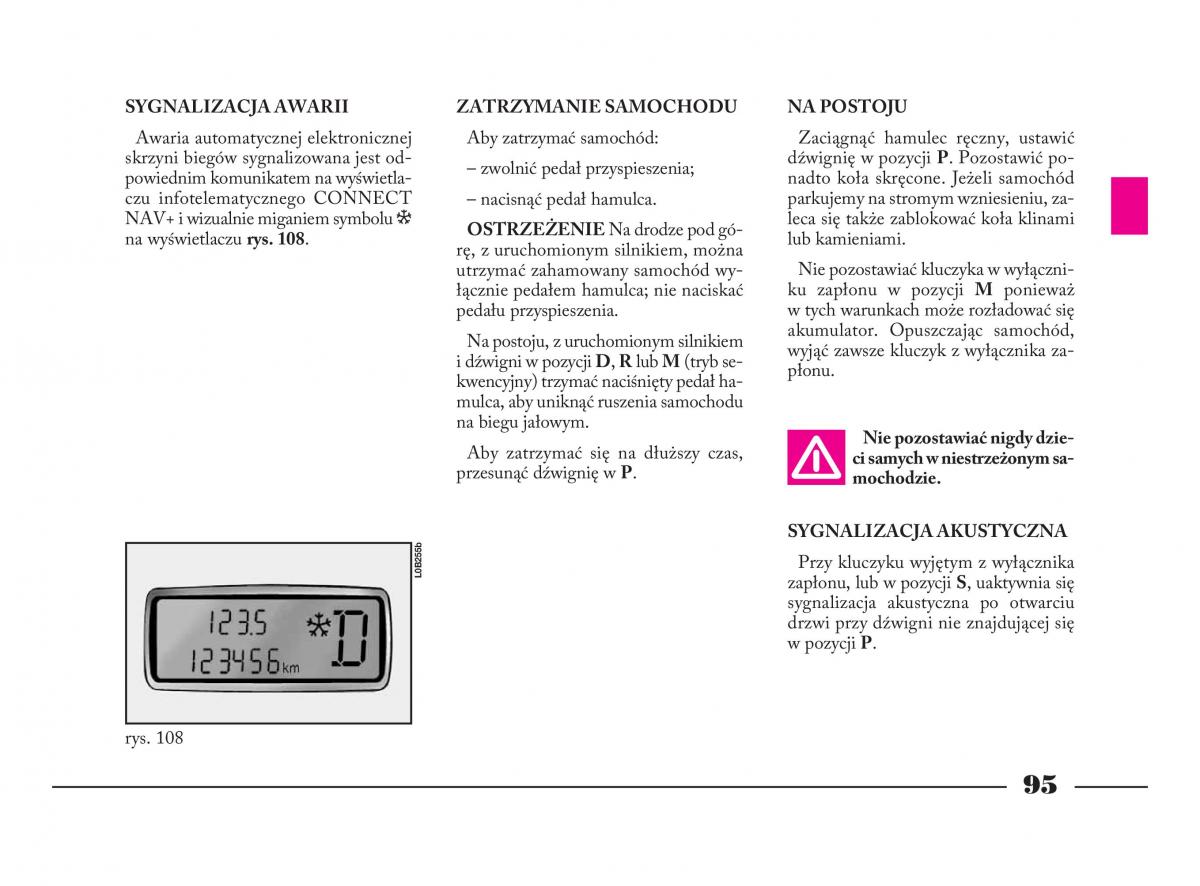 Lancia Phedra instrukcja obslugi / page 96