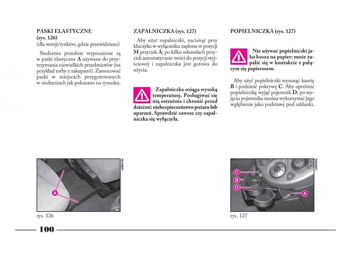 Lancia Phedra instrukcja obslugi / page 101