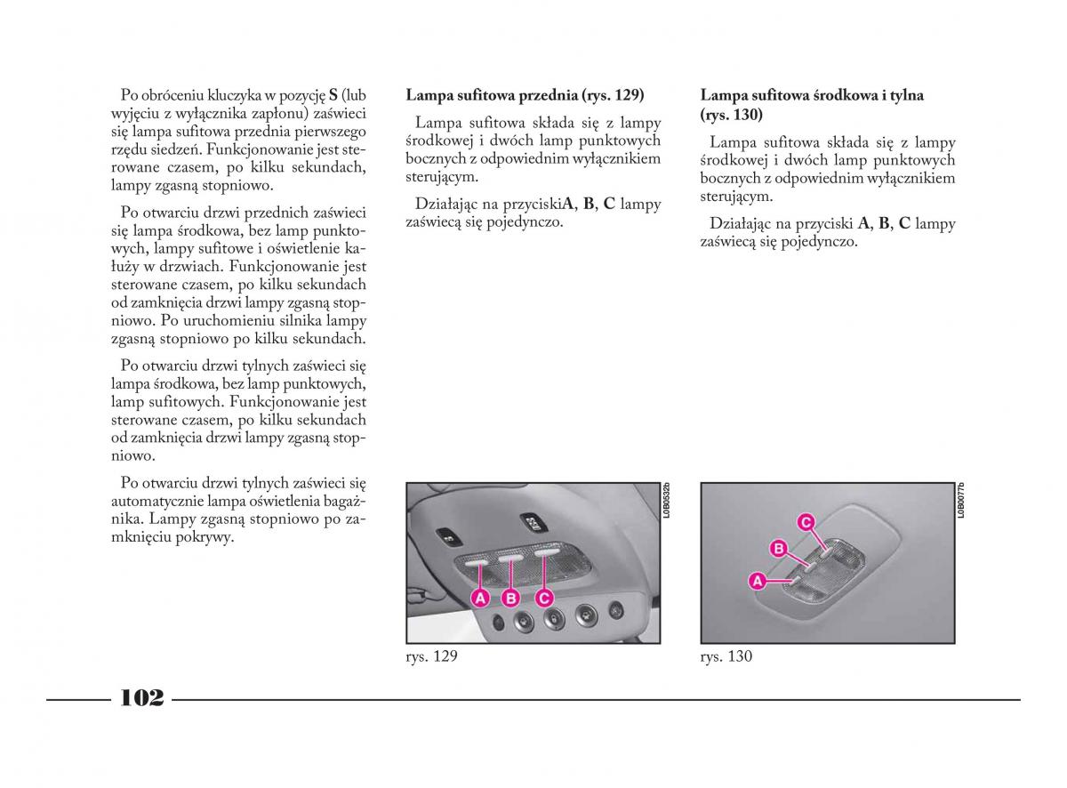 Lancia Phedra instrukcja obslugi / page 103