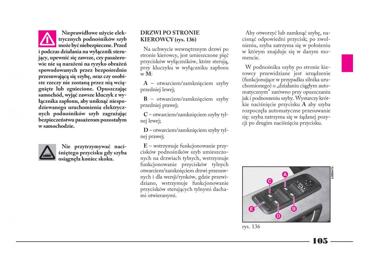 Lancia Phedra instrukcja obslugi / page 106