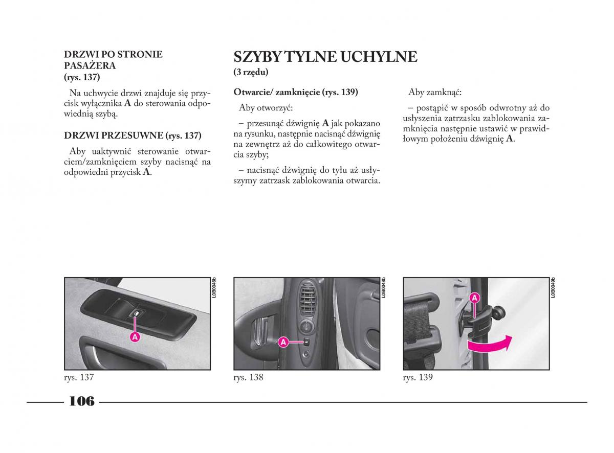 Lancia Phedra instrukcja obslugi / page 107