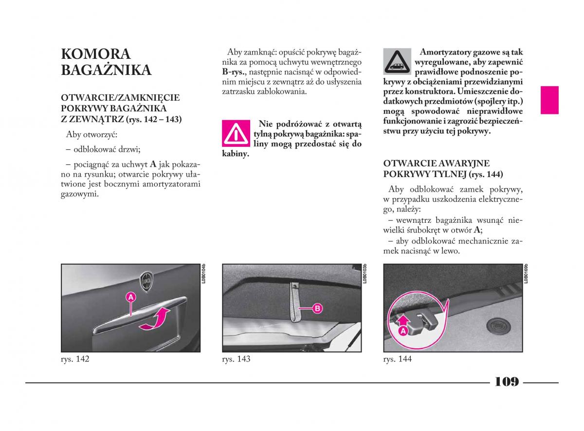 Lancia Phedra instrukcja obslugi / page 110