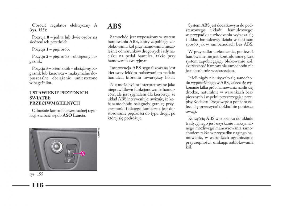 Lancia Phedra instrukcja obslugi / page 117