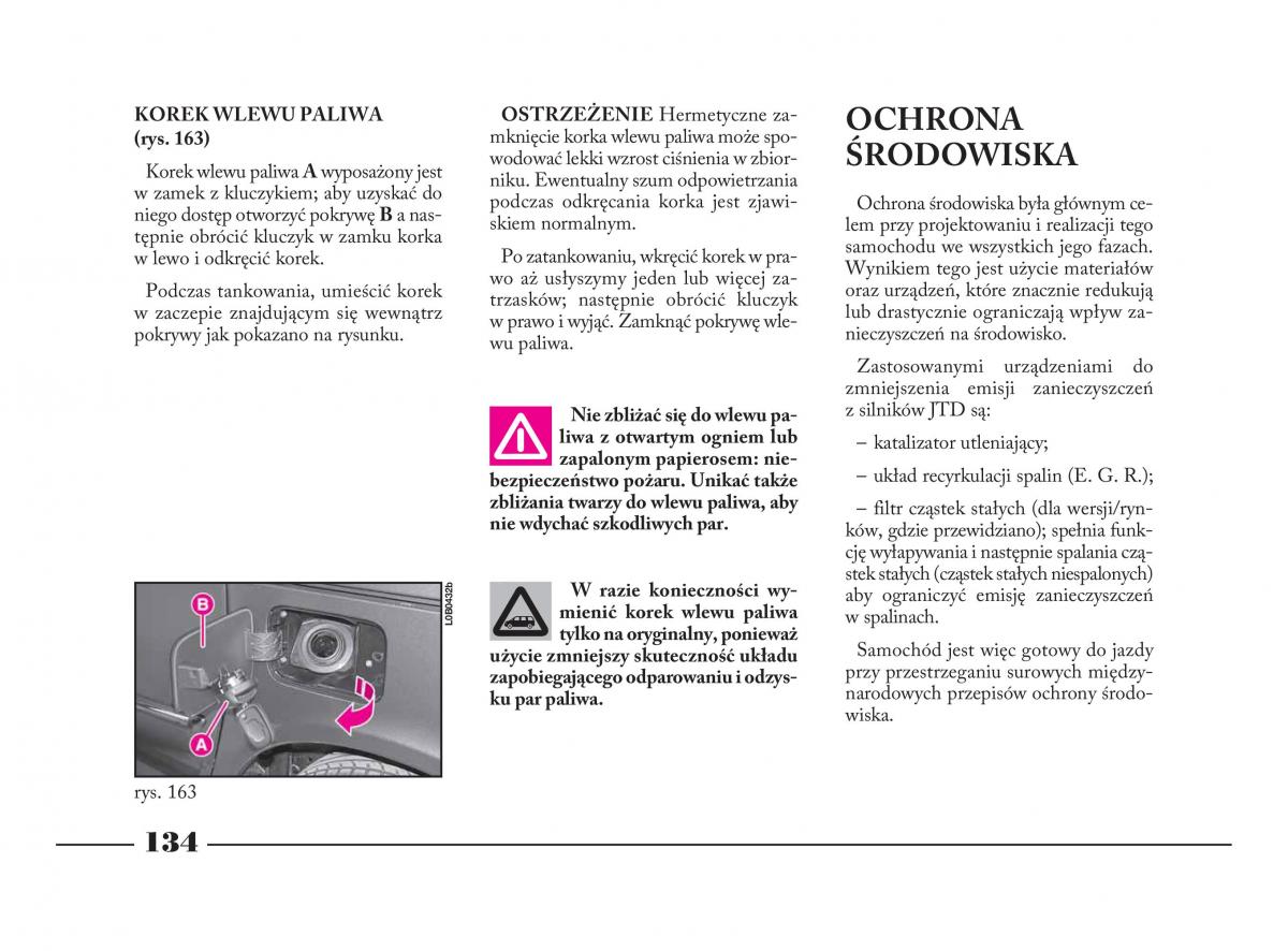 Lancia Phedra instrukcja obslugi / page 135