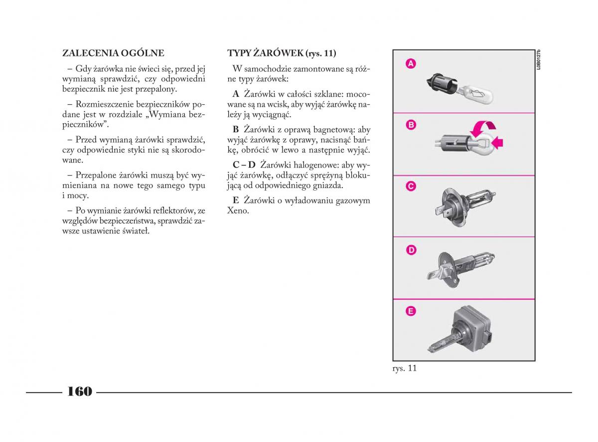 Lancia Phedra instrukcja obslugi / page 161