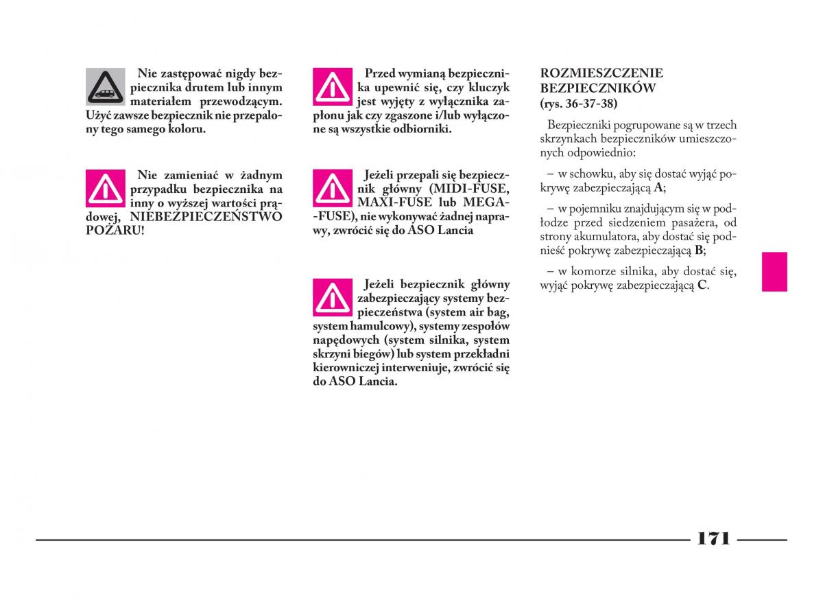 Lancia Phedra instrukcja obslugi / page 172