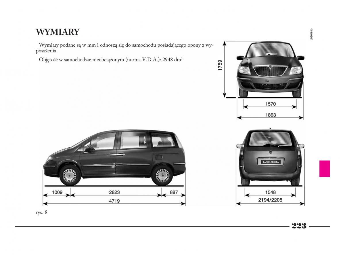 Lancia Phedra instrukcja obslugi / page 224