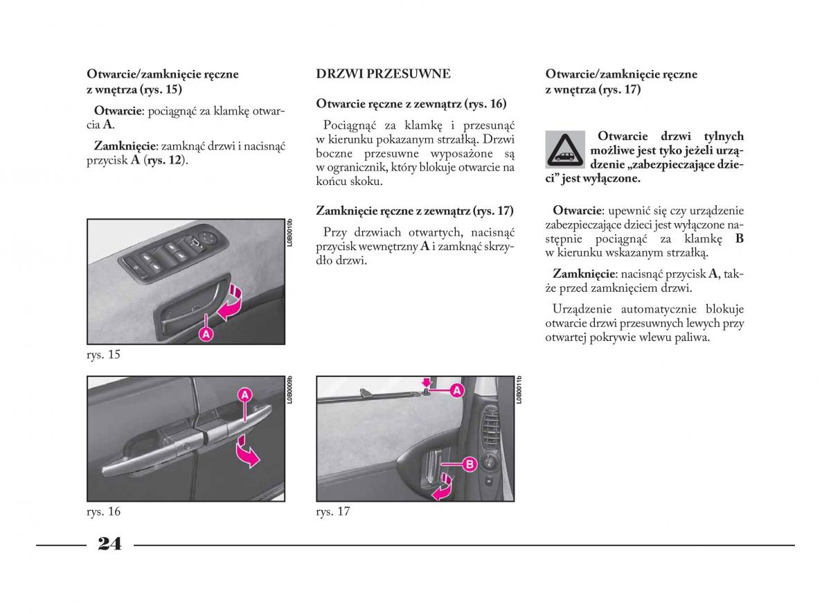 Lancia Phedra instrukcja obslugi / page 25