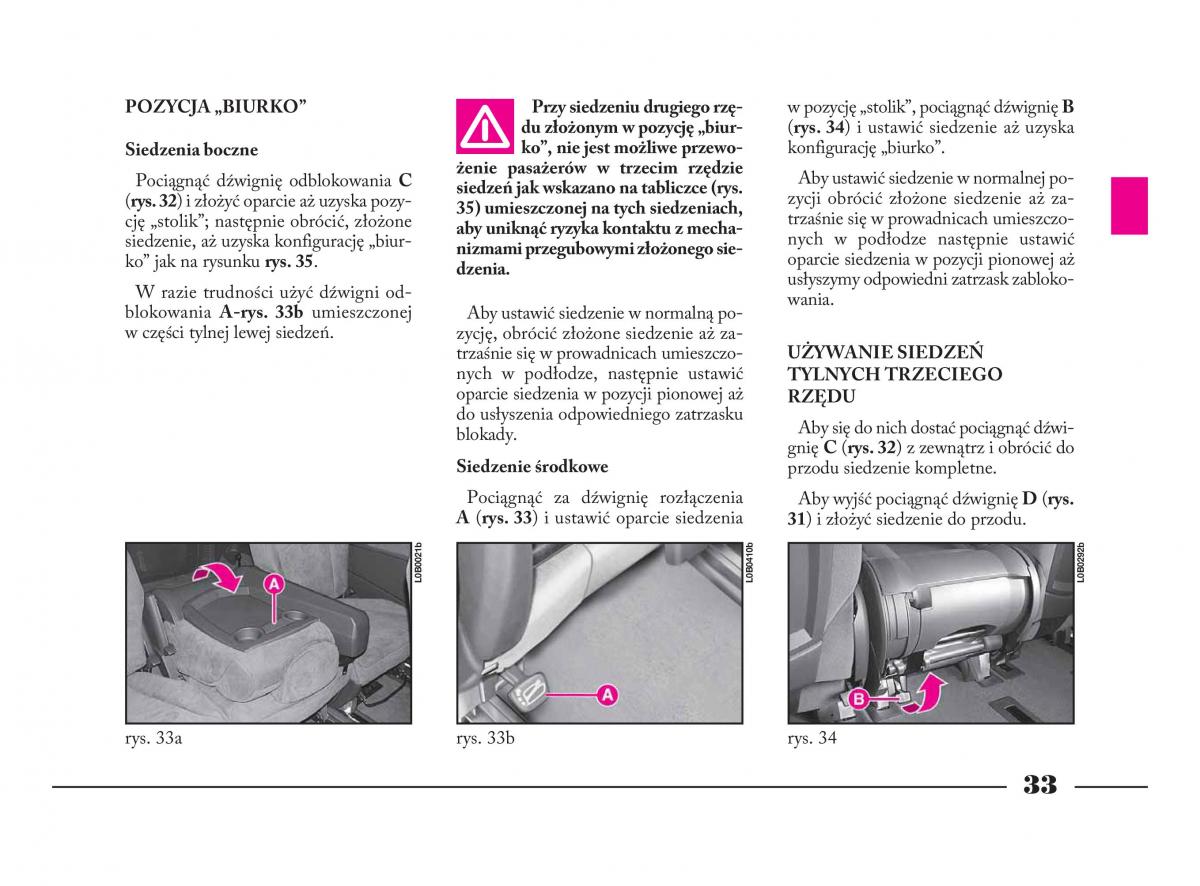 Lancia Phedra instrukcja obslugi / page 34