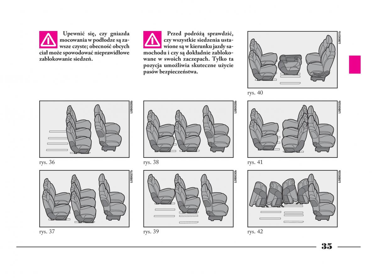 Lancia Phedra instrukcja obslugi / page 36