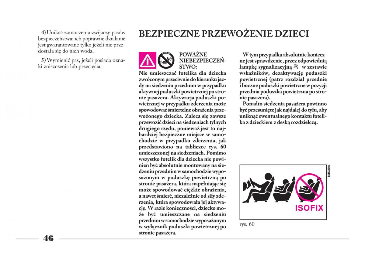 Lancia Phedra instrukcja obslugi / page 47