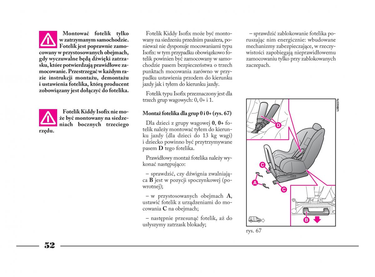 Lancia Phedra instrukcja obslugi / page 53