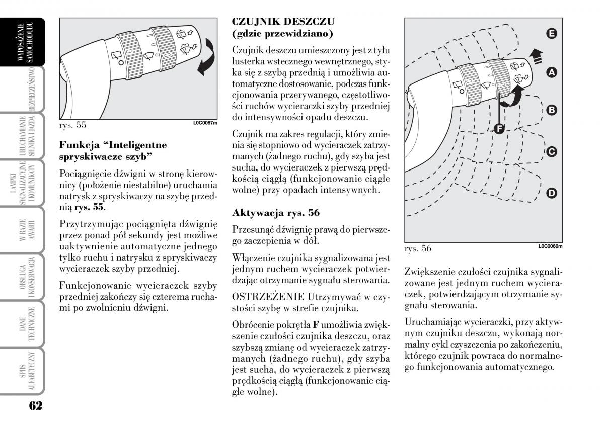 Lancia Ypsilon I 1 instrukcja obslugi / page 64