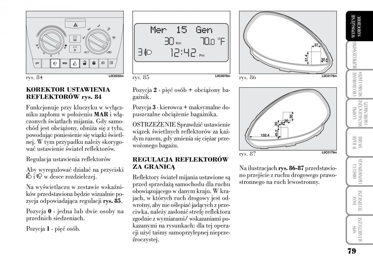 Lancia Ypsilon I 1 instrukcja obslugi / page 81