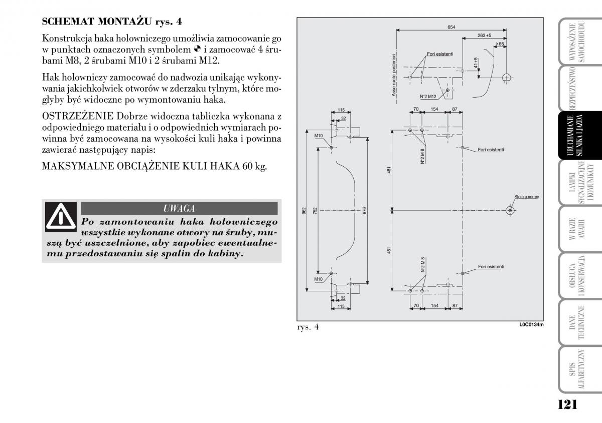 Lancia Ypsilon I 1 instrukcja obslugi / page 123