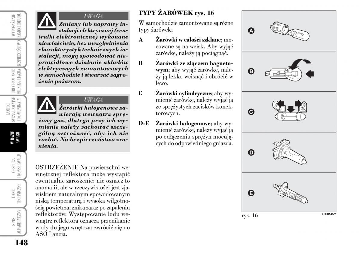 Lancia Ypsilon I 1 instrukcja obslugi / page 150